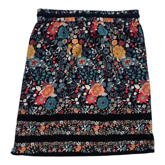 LOFT floral drawstring waist summer skirt size small - Picture 2 of 6